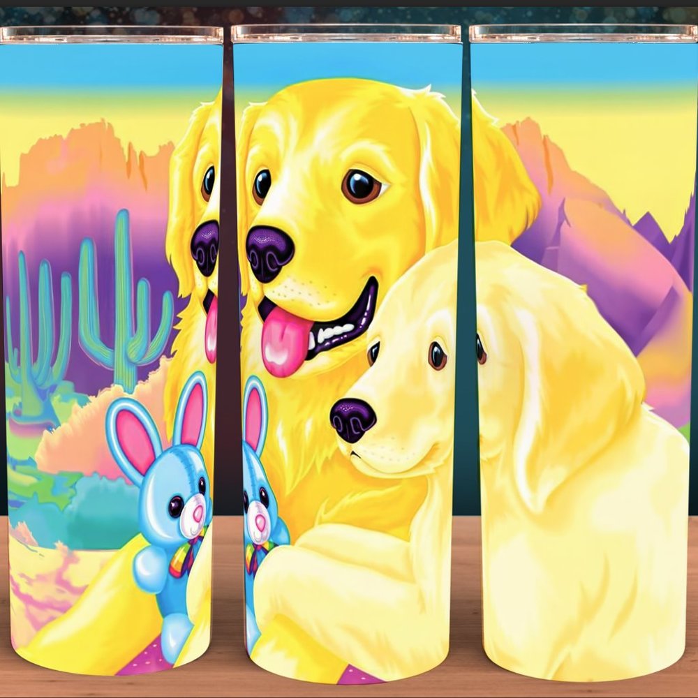 Lisa 90s Frank Golden Retrievers Cup Mug Tumbler 20oz